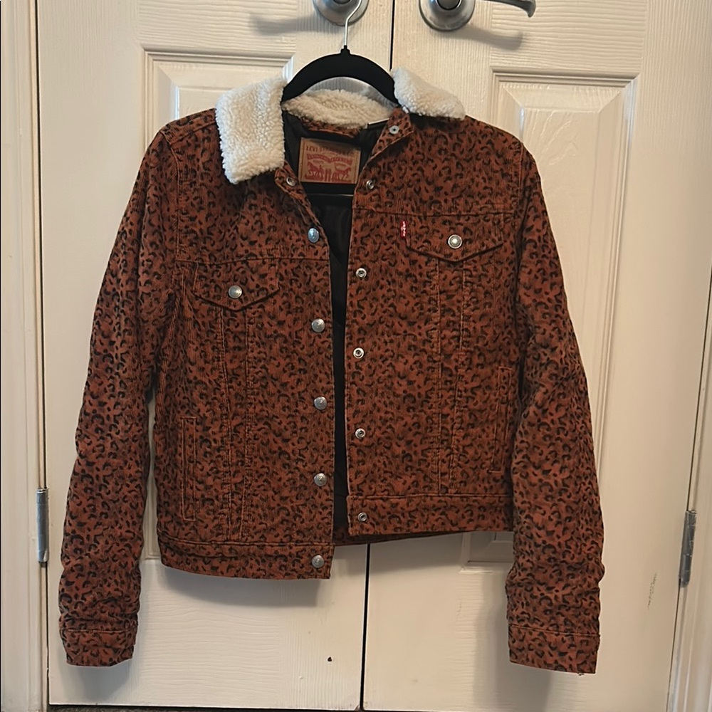 Levi's Brown-Orange Leopard Print Jacket